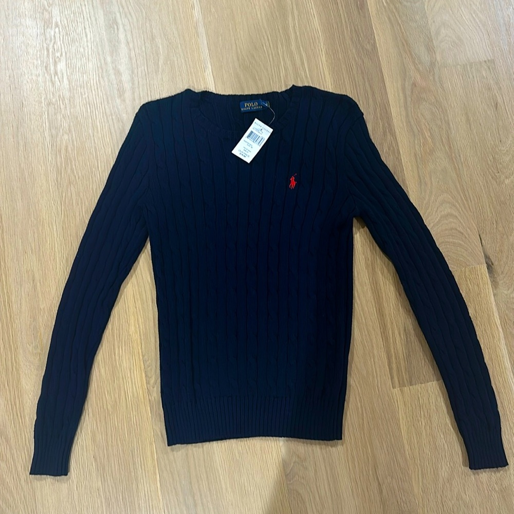 Size medium hunter navy polo Ralph Lauren sweater